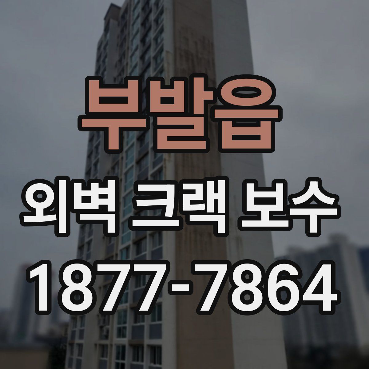 부발읍 외벽 크랙 보수
