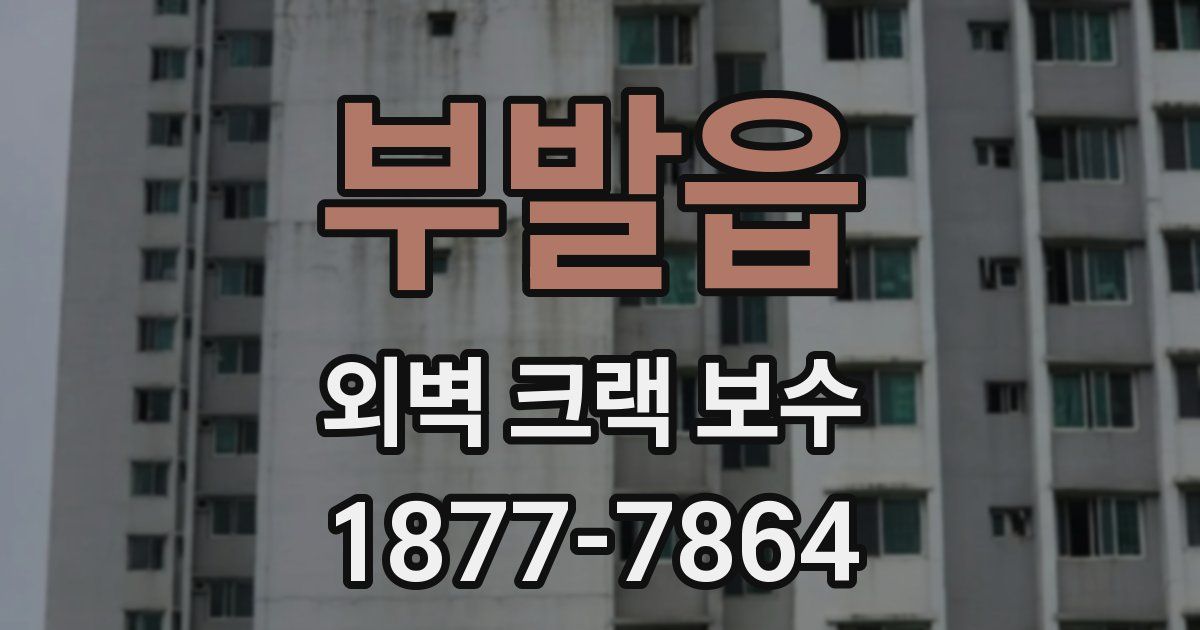 부발읍 외벽 크랙 보수