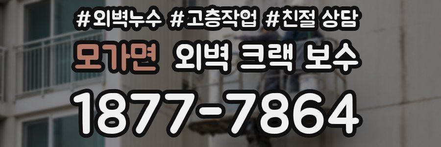 모가면 외벽 크랙 보수