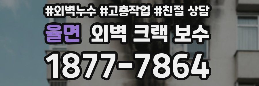 율면 외벽 크랙 보수