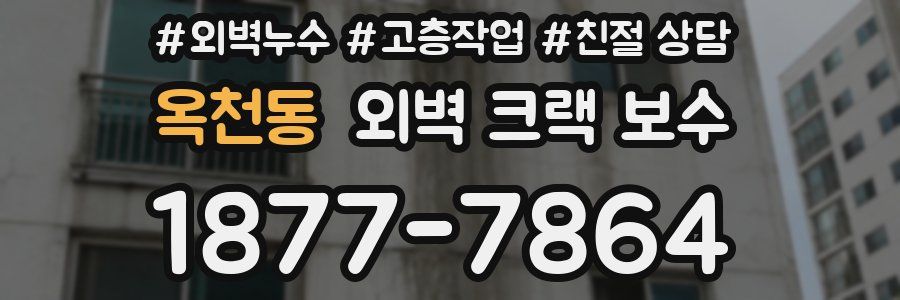 옥천동 외벽 크랙 보수
