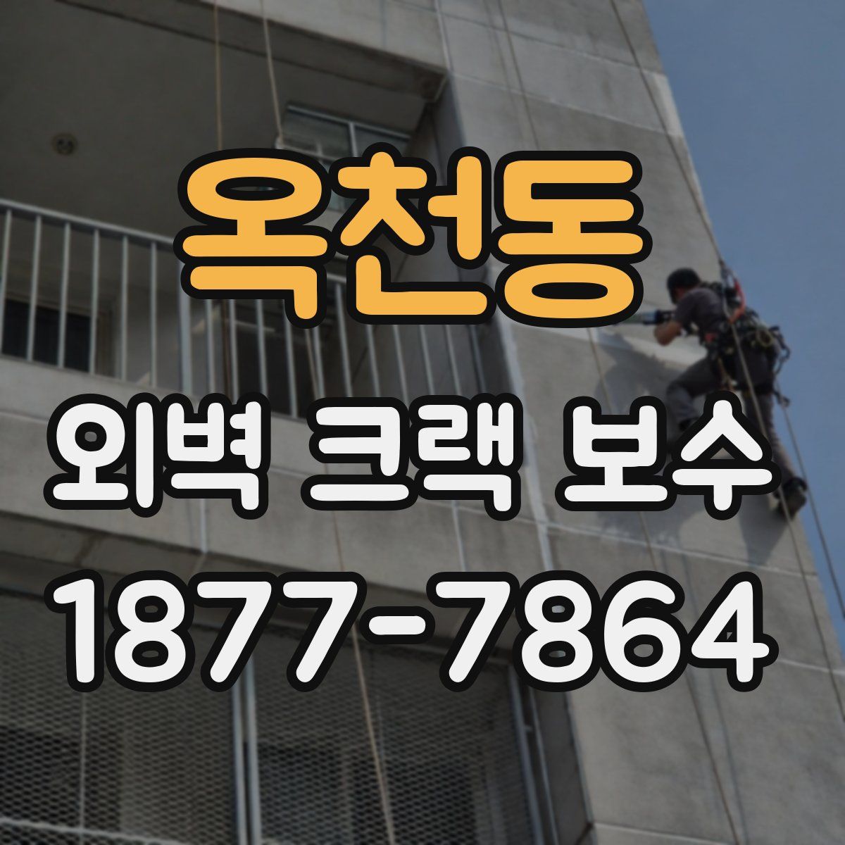 옥천동 외벽 크랙 보수