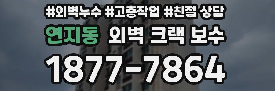 연지동 외벽 크랙 보수
