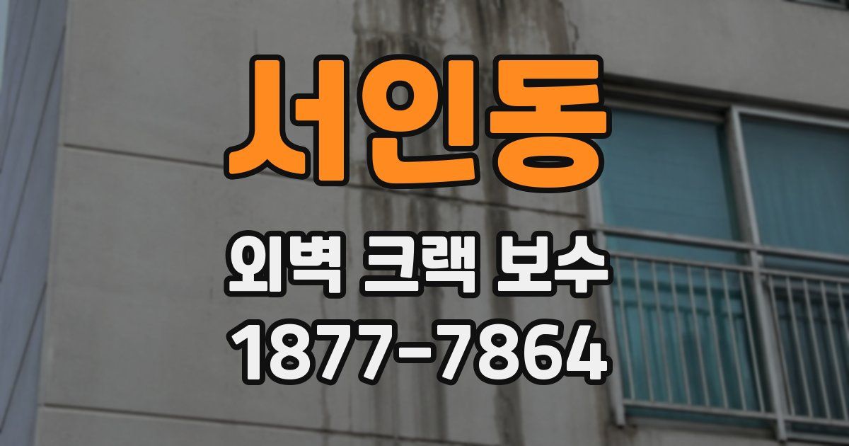 서인동 외벽 크랙 보수