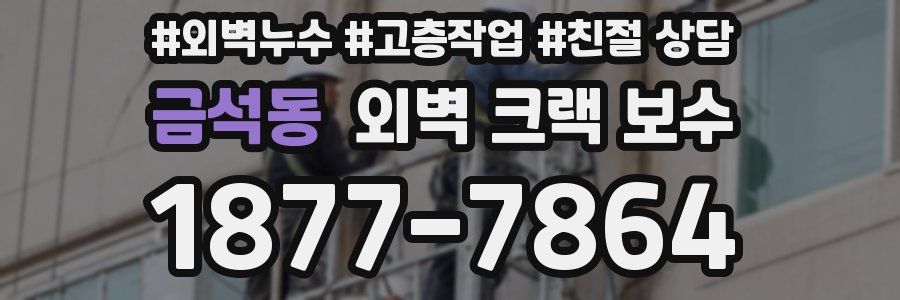 금석동 외벽 크랙 보수