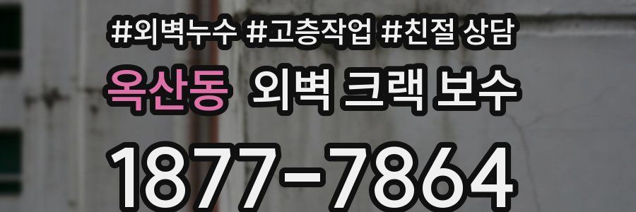 옥산동 외벽 크랙 보수