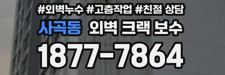사곡동 외벽 크랙 보수