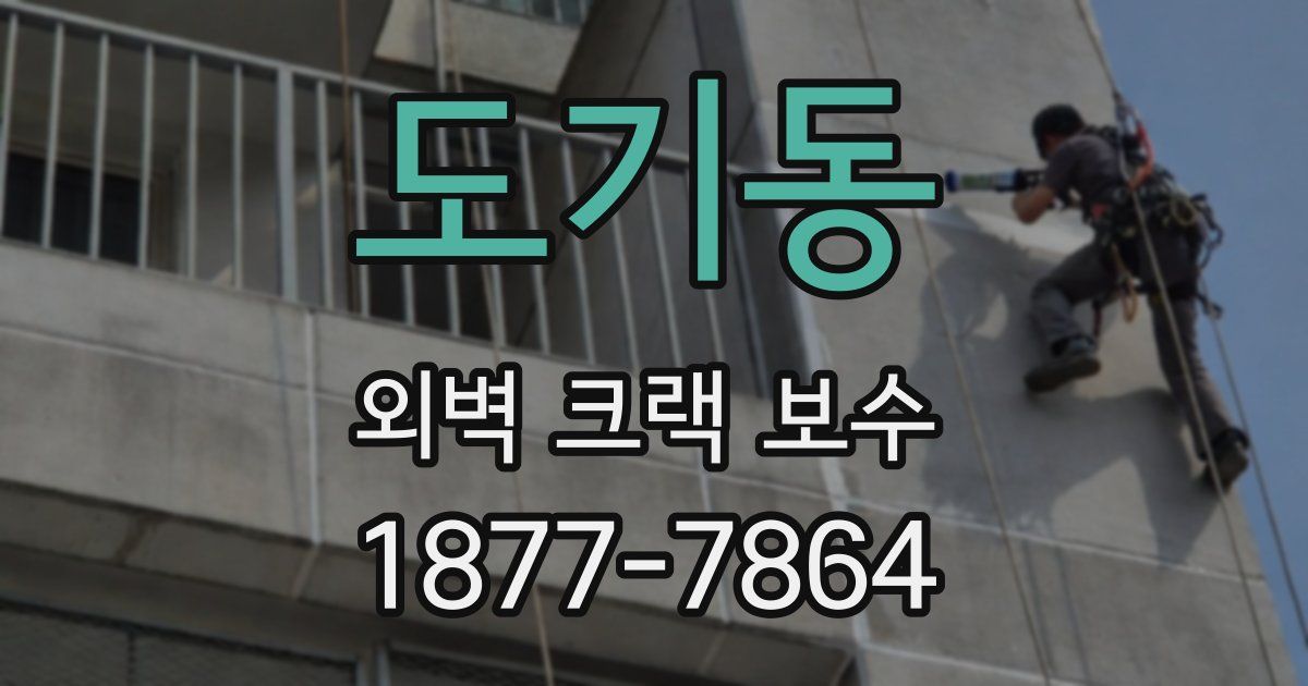 도기동 외벽 크랙 보수