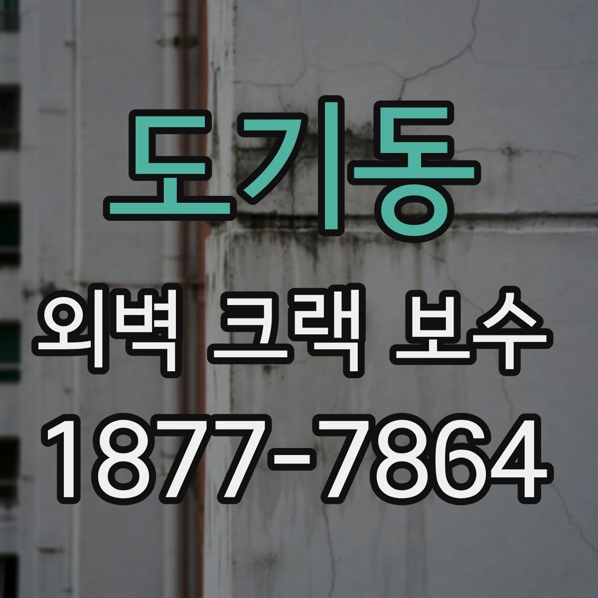 도기동 외벽 크랙 보수