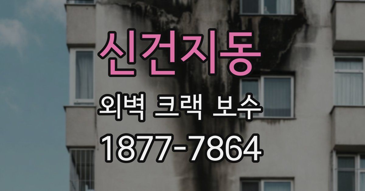 신건지동 외벽 크랙 보수