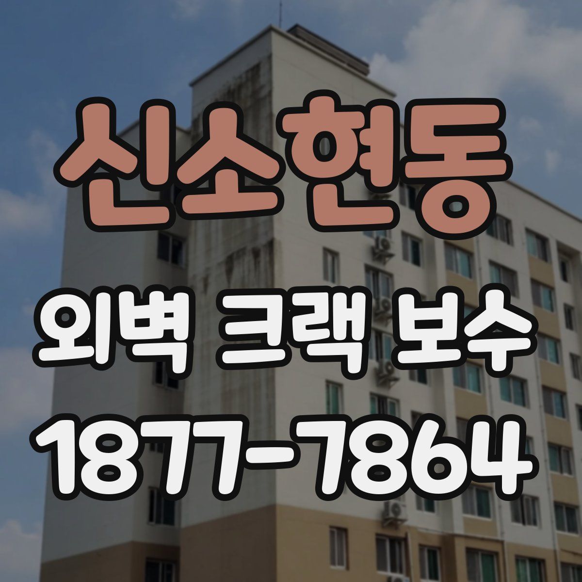 신소현동 외벽 크랙 보수