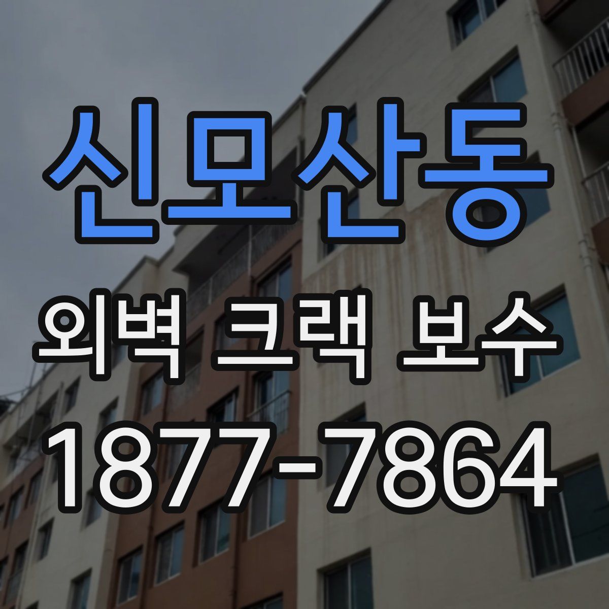 신모산동 외벽 크랙 보수