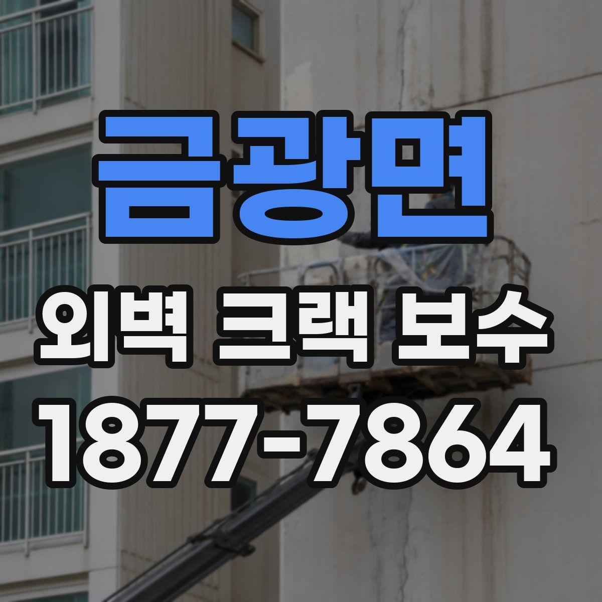 금광면 외벽 크랙 보수