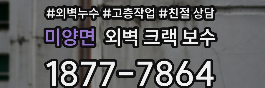 미양면 외벽 크랙 보수