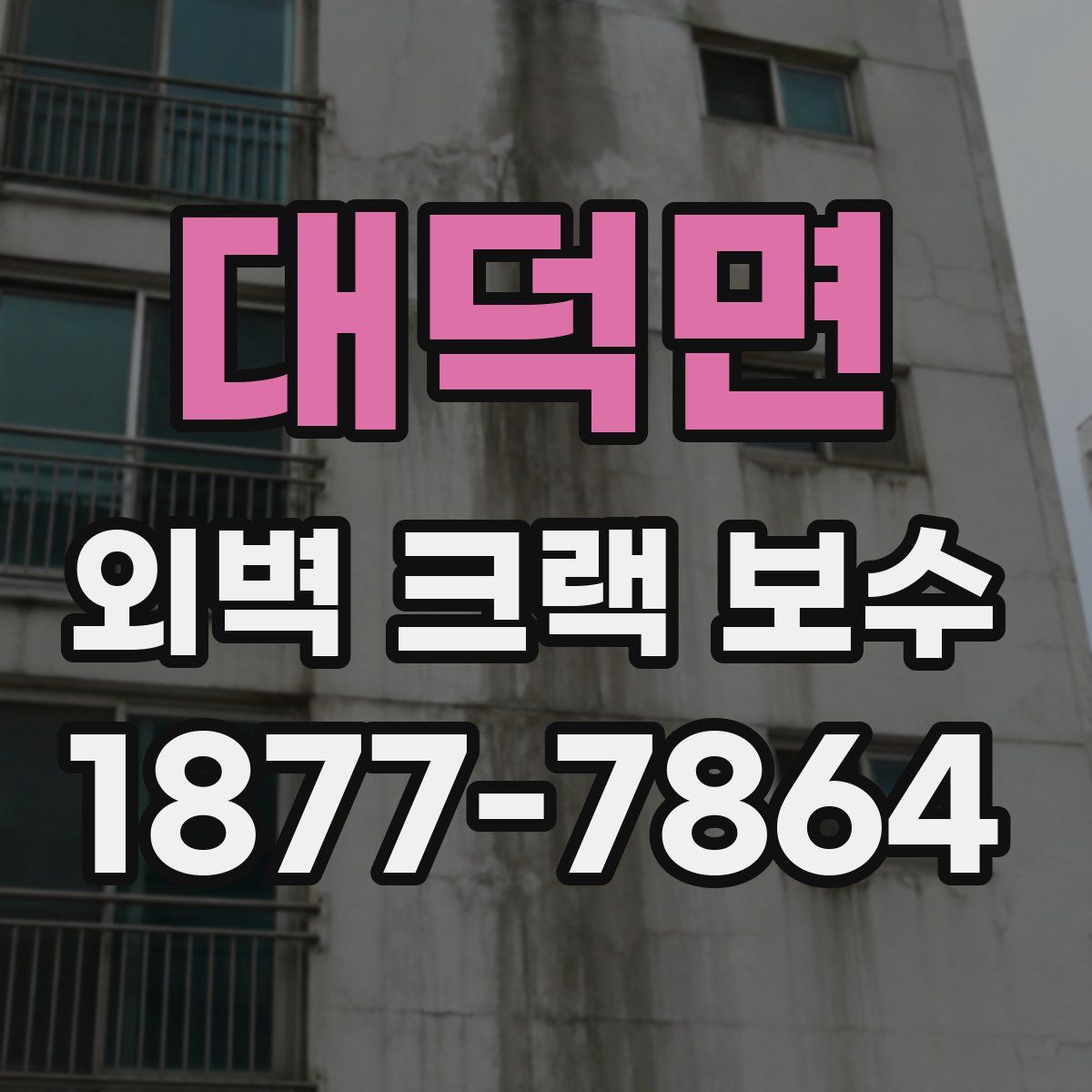 대덕면 외벽 크랙 보수