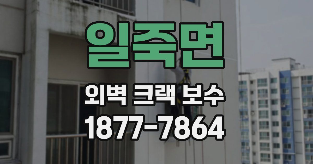 일죽면 외벽 크랙 보수
