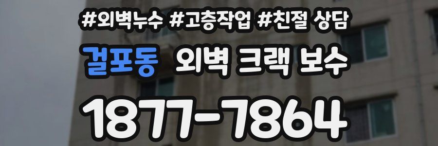 걸포동 외벽 크랙 보수