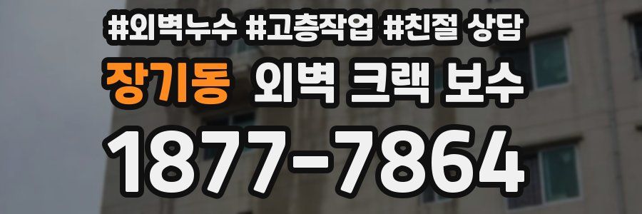 장기동 외벽 크랙 보수