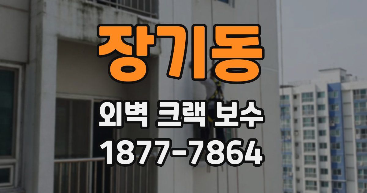 장기동 외벽 크랙 보수