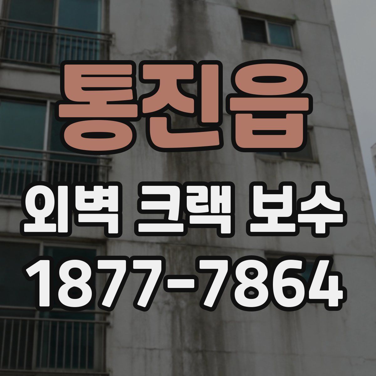 통진읍 외벽 크랙 보수