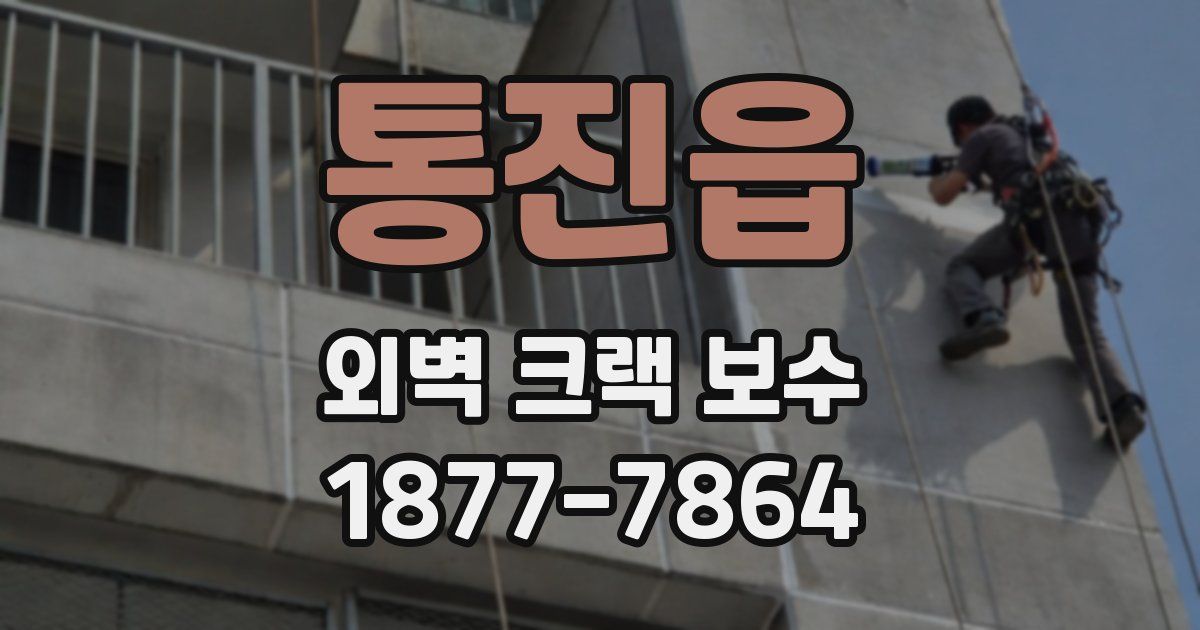 통진읍 외벽 크랙 보수