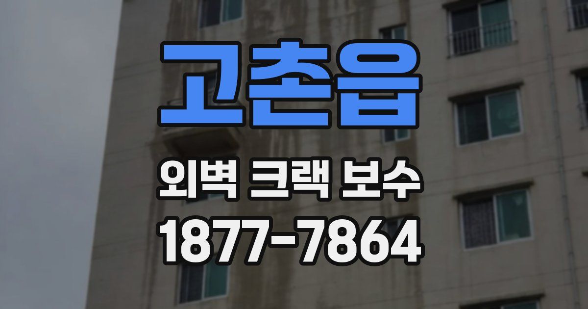 고촌읍 외벽 크랙 보수