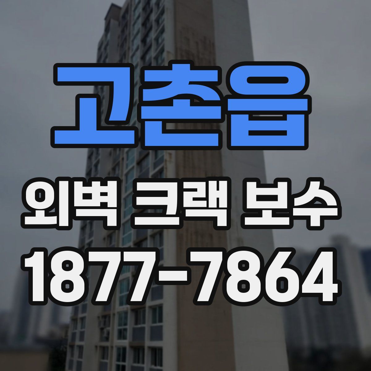 고촌읍 외벽 크랙 보수