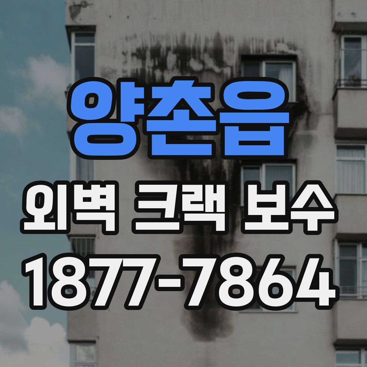 양촌읍 외벽 크랙 보수