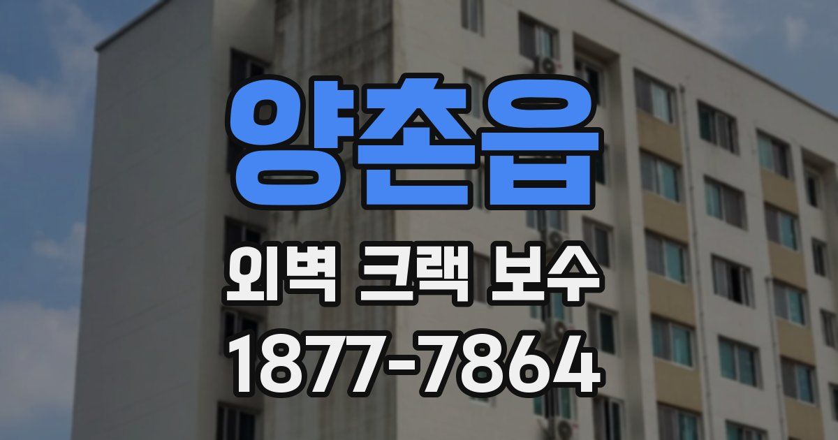 양촌읍 외벽 크랙 보수