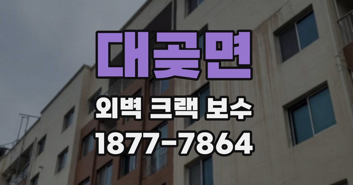 대곶면 외벽 크랙 보수