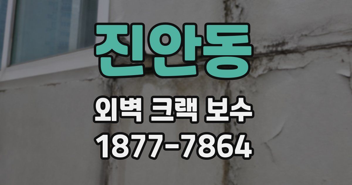 진안동 외벽 크랙 보수