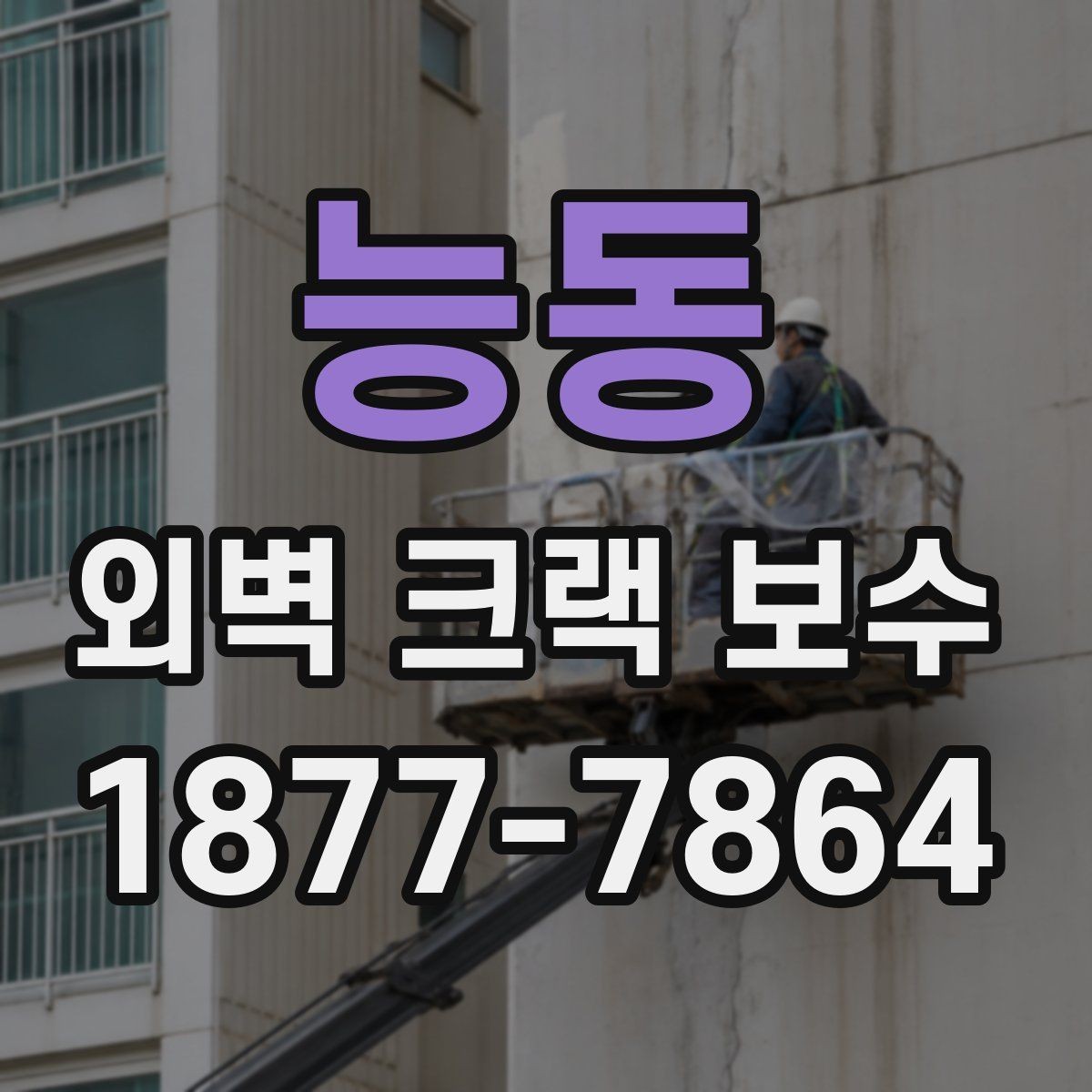 능동 외벽 크랙 보수 공사 전후 사진으로 보는 변화