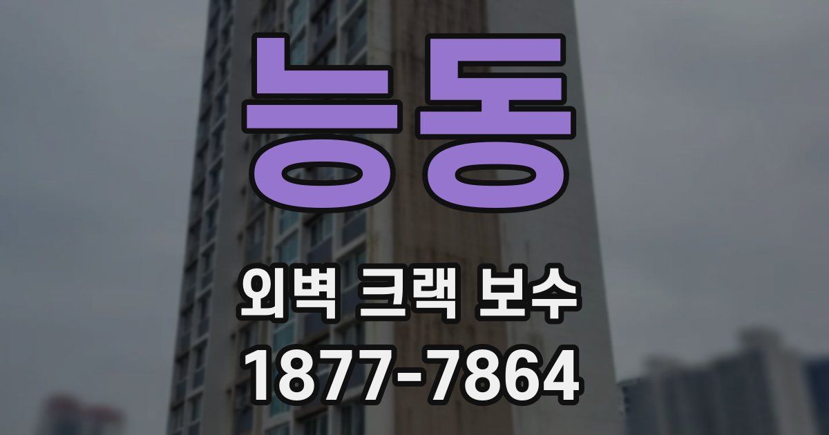 능동 외벽 크랙 보수