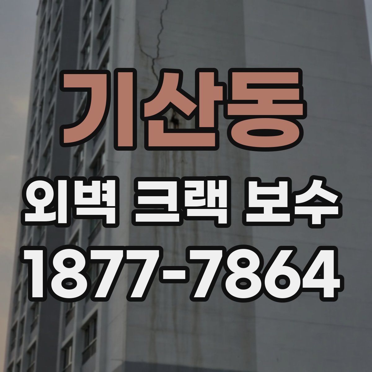 기산동 외벽 크랙 보수