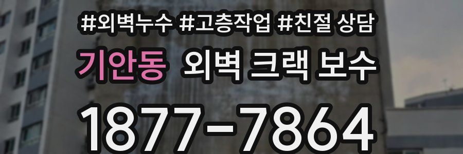 기안동 외벽 크랙 보수