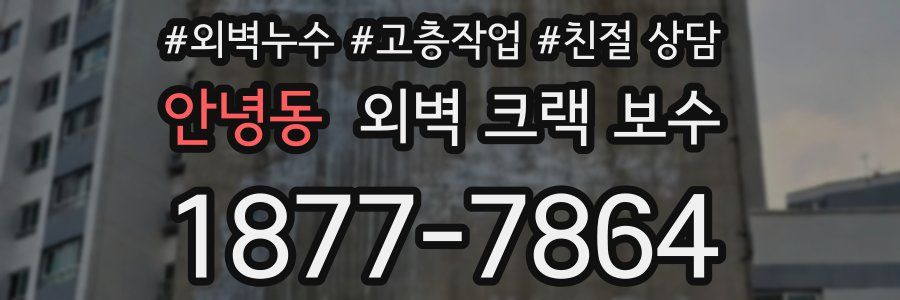 안녕동 외벽 크랙 보수