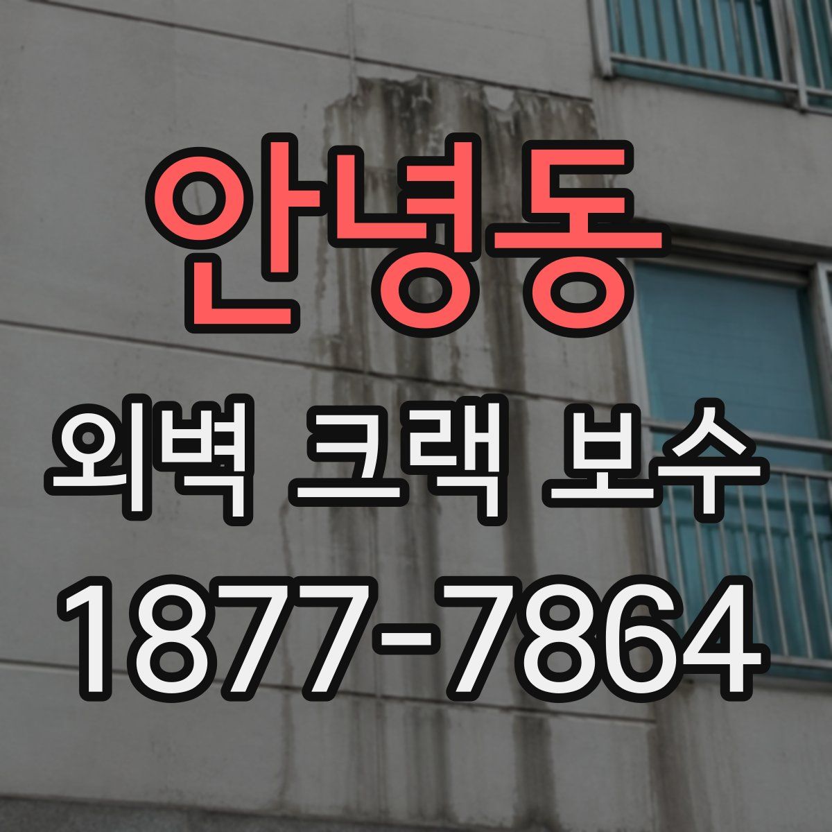 안녕동 외벽 크랙 보수