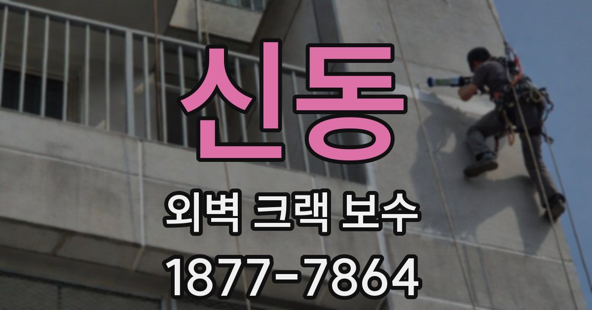 신동 외벽 크랙 보수