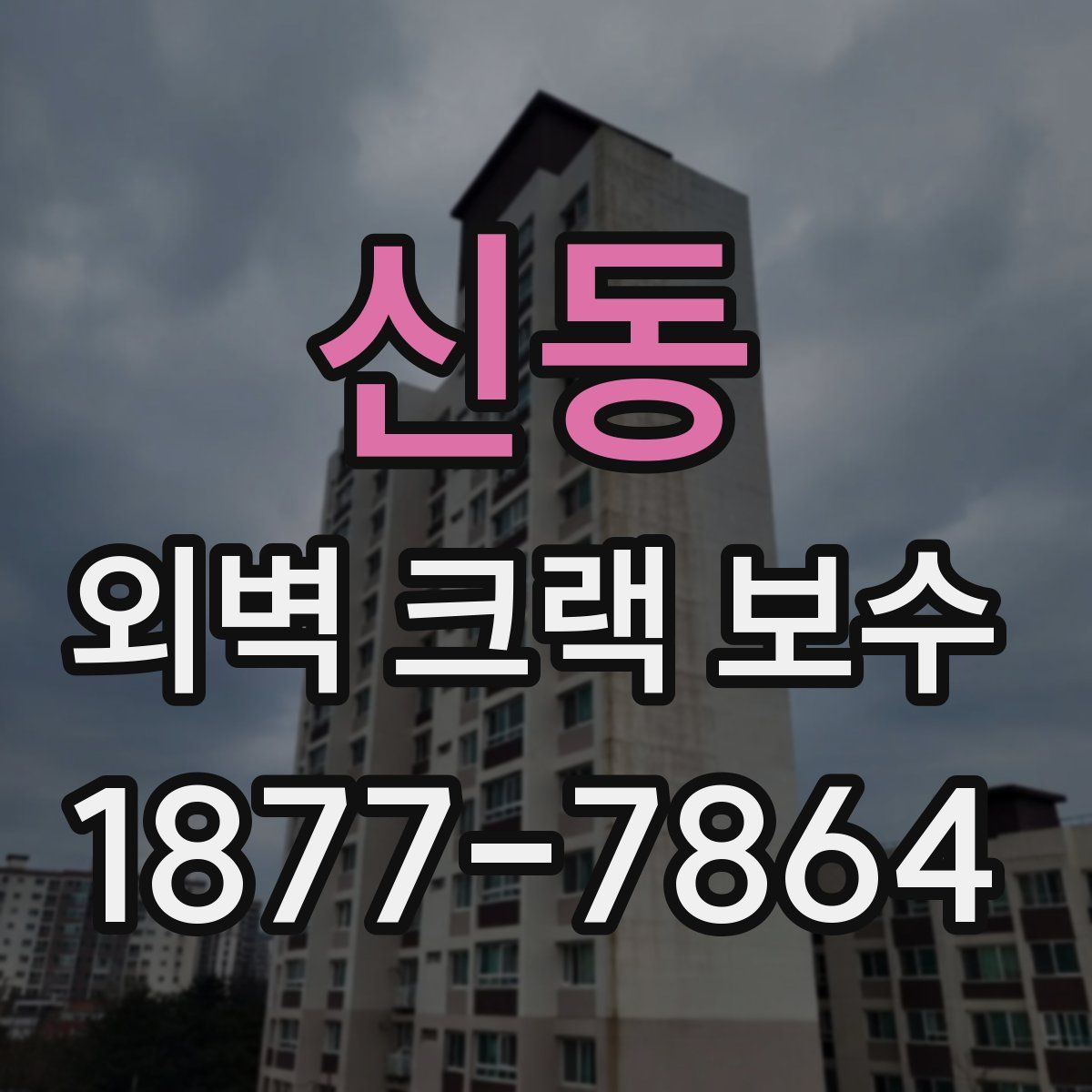 신동 외벽 크랙 보수