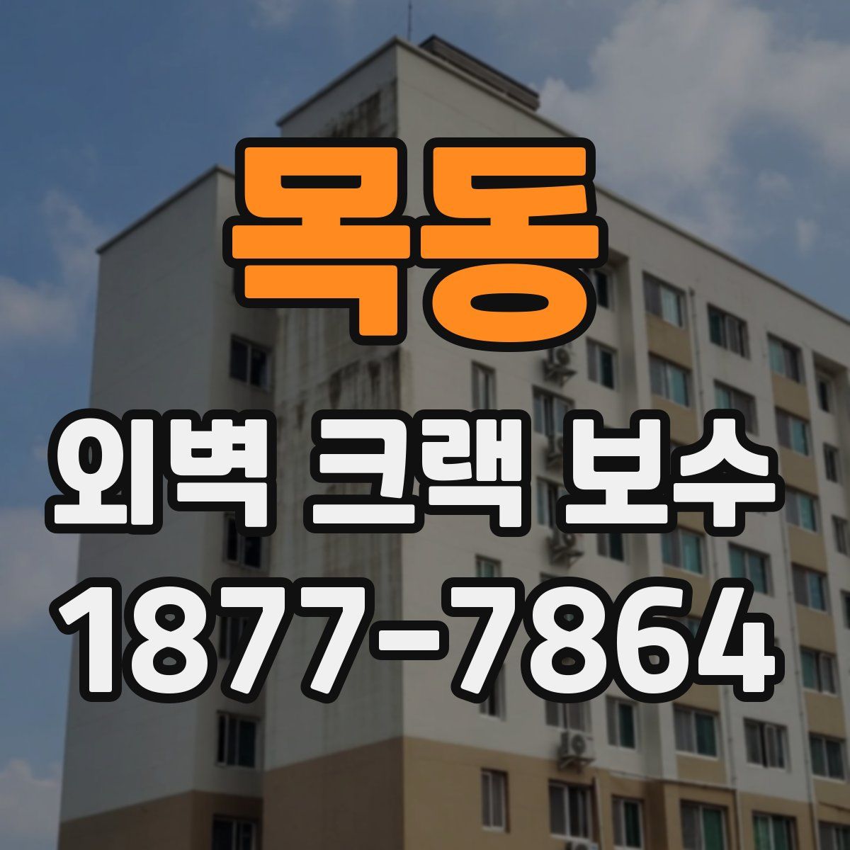 목동 외벽 크랙 보수