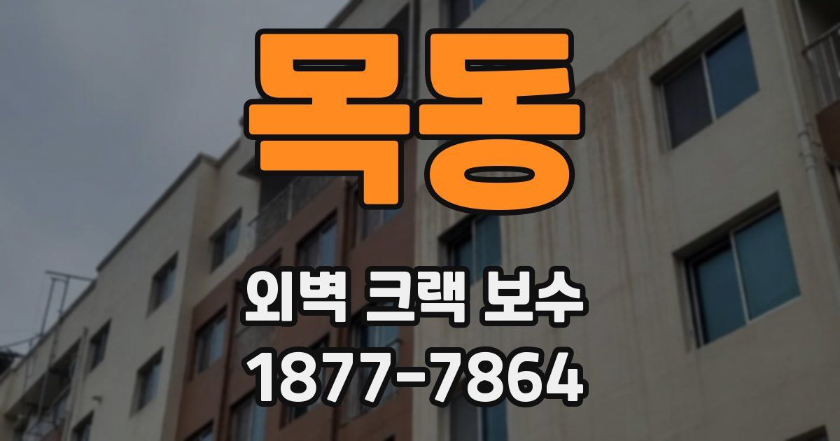 목동 외벽 크랙 보수