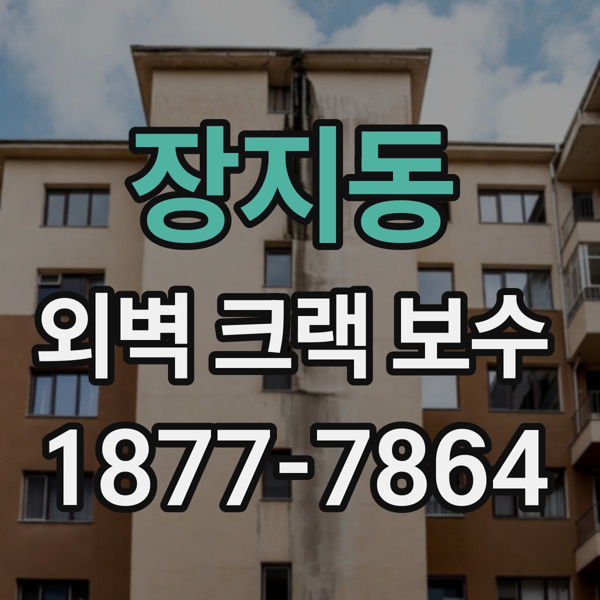 장지동 외벽 크랙 보수