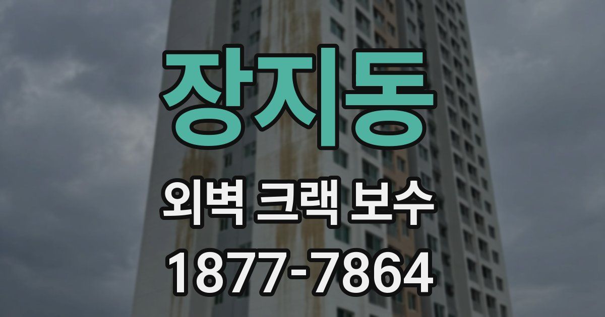 장지동 외벽 크랙 보수