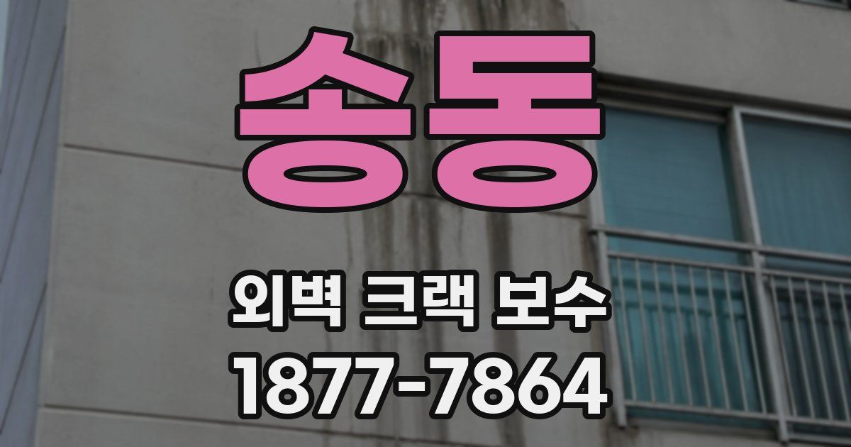 송동 외벽 크랙 보수