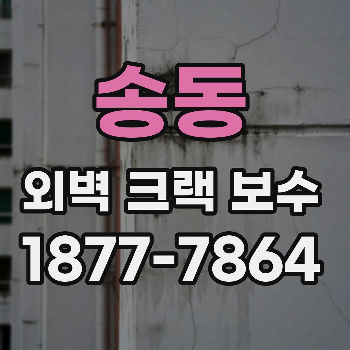 송동 외벽 크랙 보수