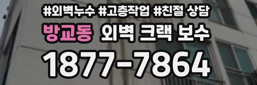 방교동 외벽 크랙 보수