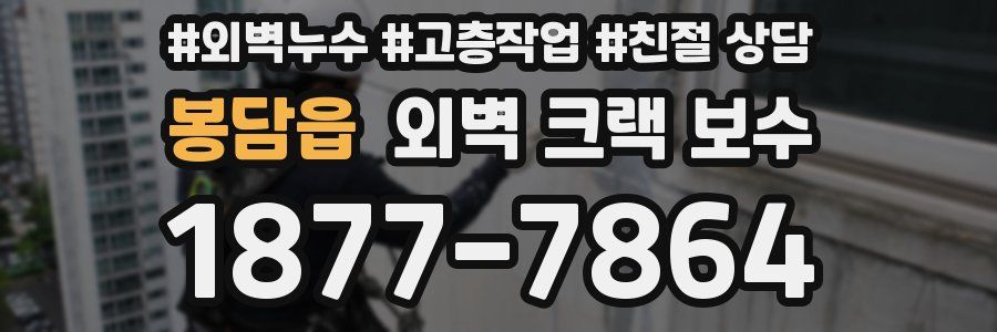 봉담읍 외벽 크랙 보수