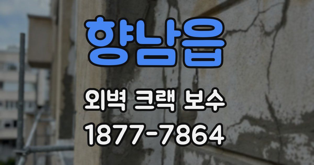 향남읍 외벽 크랙 보수