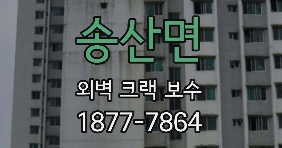송산면 외벽 크랙 보수