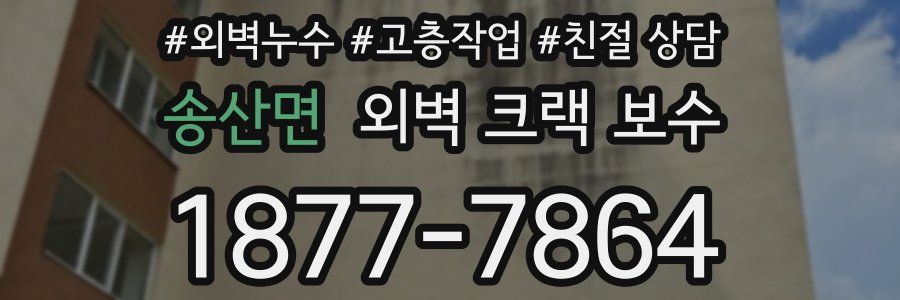 송산면 외벽 크랙 보수